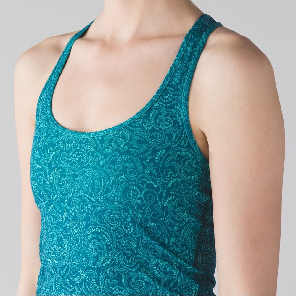 VERY RARE lululemon cool racerback teal
